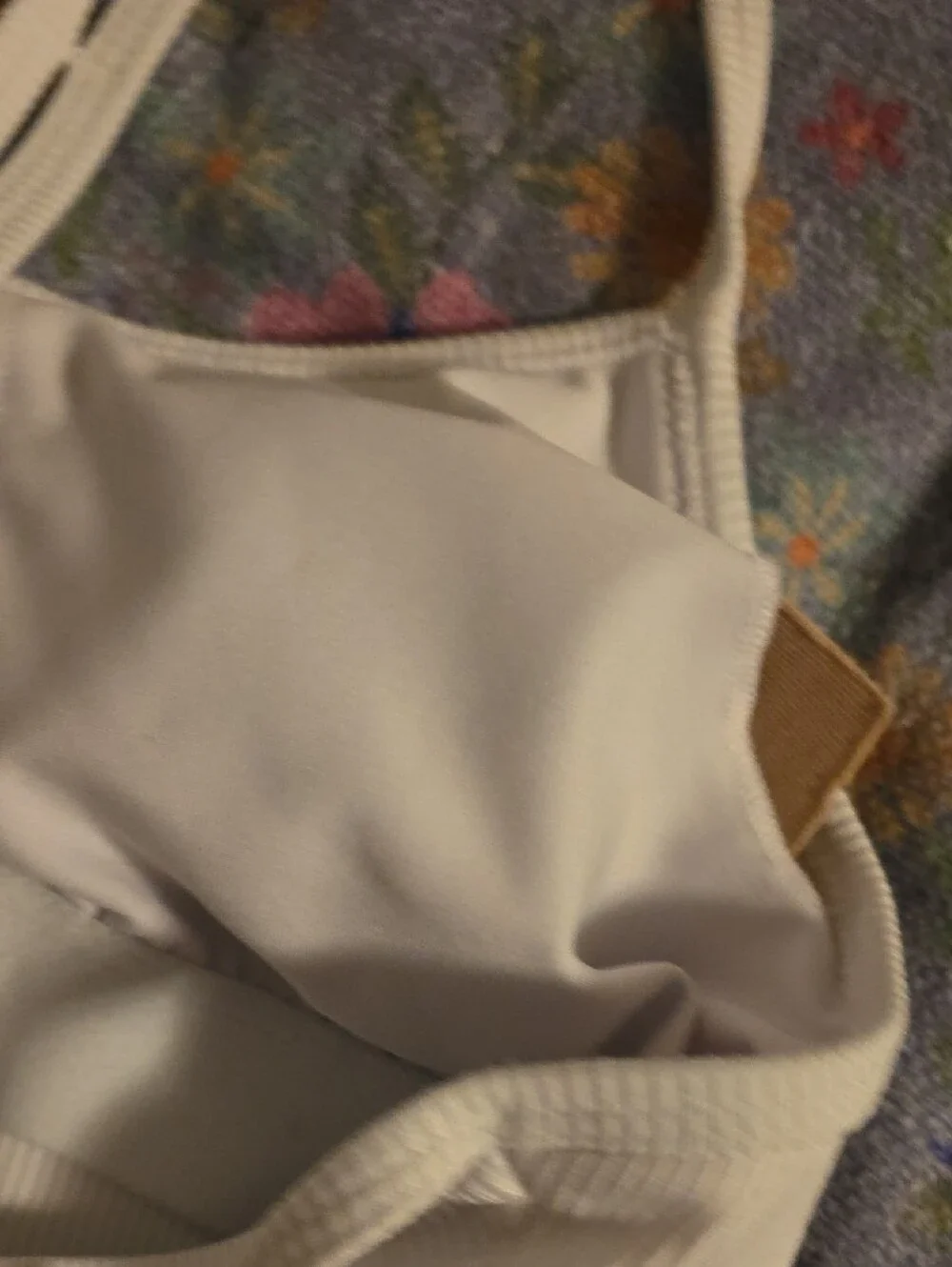 ALO Yoga Cream Ribbed Crop Tank Top